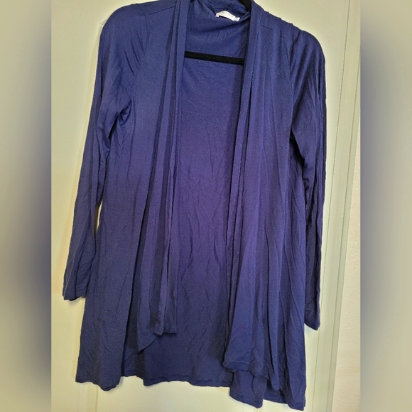 Navy Blue Cardigan long M - Picture 2 of 3